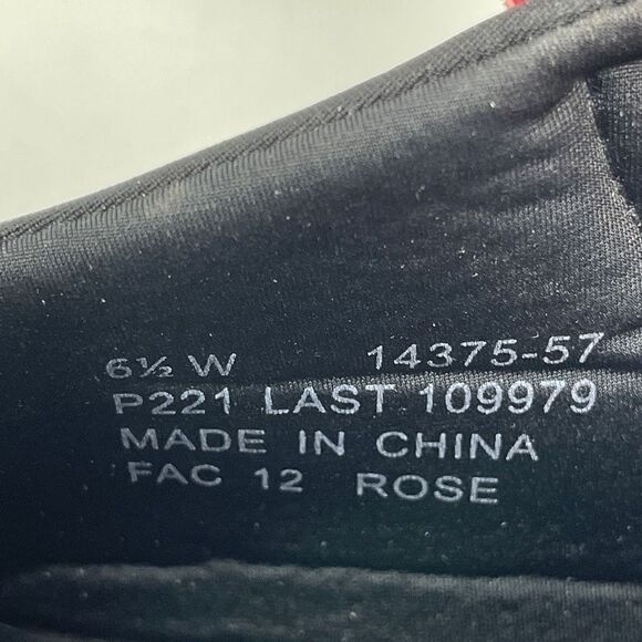 Drew Rose Women's Cushioned Mary Jane Shoes Closed Toe Leather Red 6.5 - Picture 8 of 9